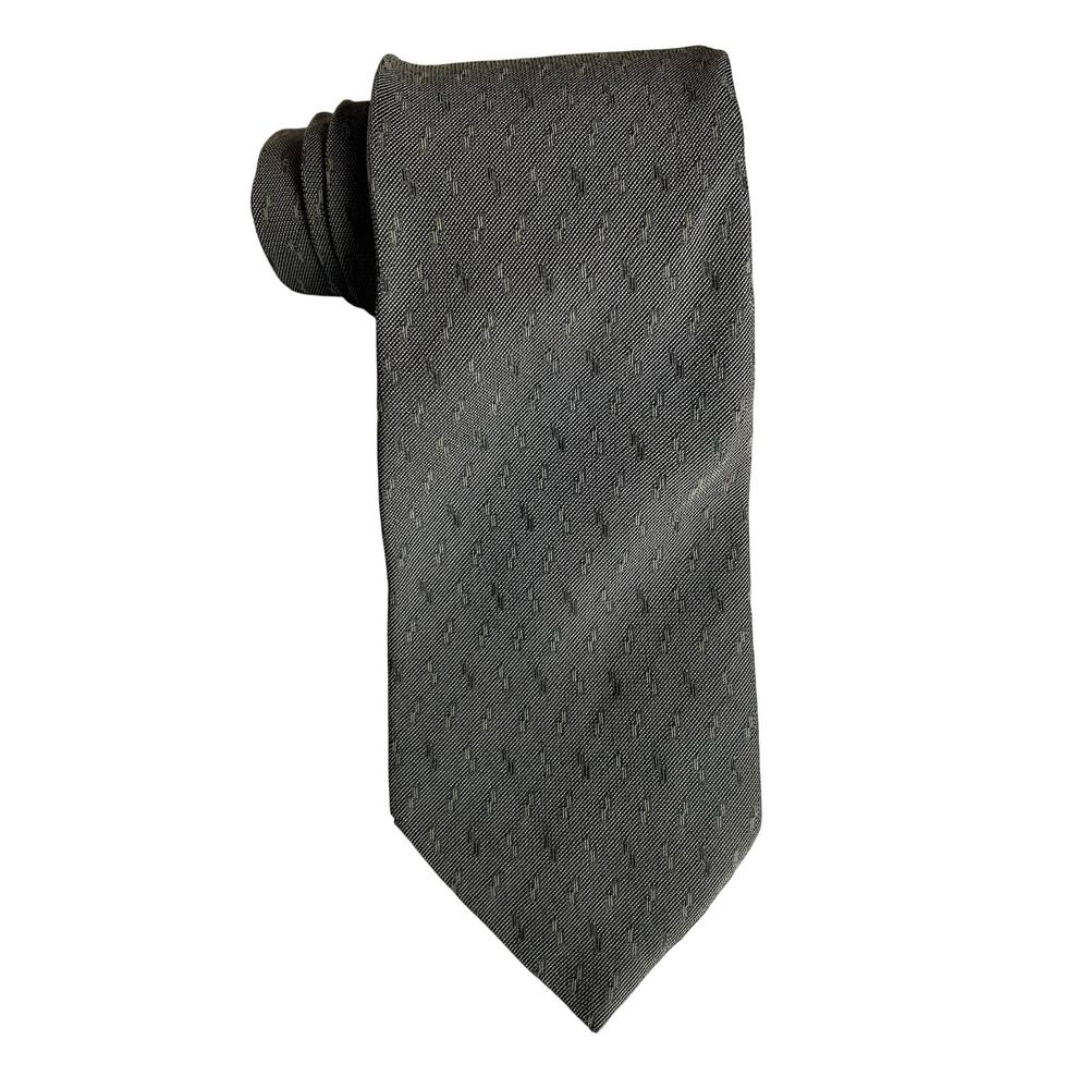 Giorgio Armani Men's Cravatte Grey Silk Tie Made in Italy 59"x3.7"